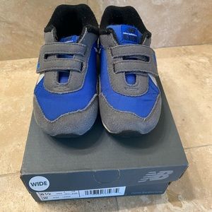 New Balance 515 Toddler 8.5 Wide Velcro Blue Gray
